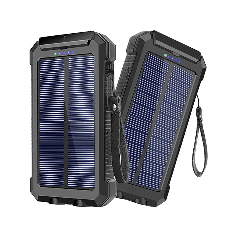 Bærbar Solar Power Bank 10000mAh