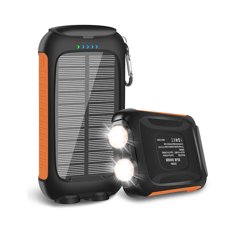 Bærbar trådløs Solar Power Bank 10000mAh