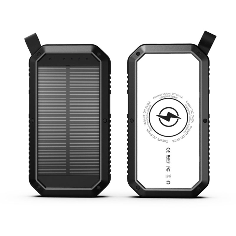 Solar Power Bank 20000mAh vanntett