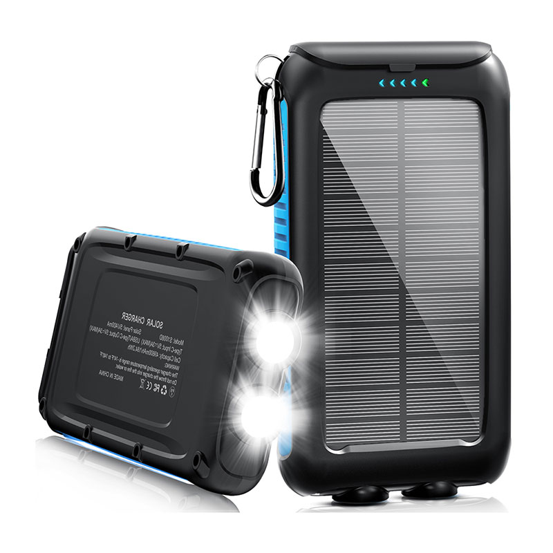 Solar Power Bank bærbar lader 30000mAh